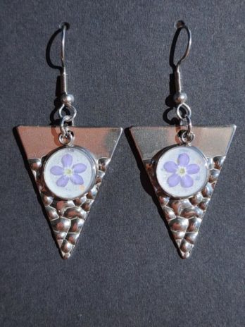 Boucles d’oreilles triangles Myosotis