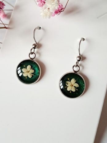 Boucles d’oreilles fleurs de sureau